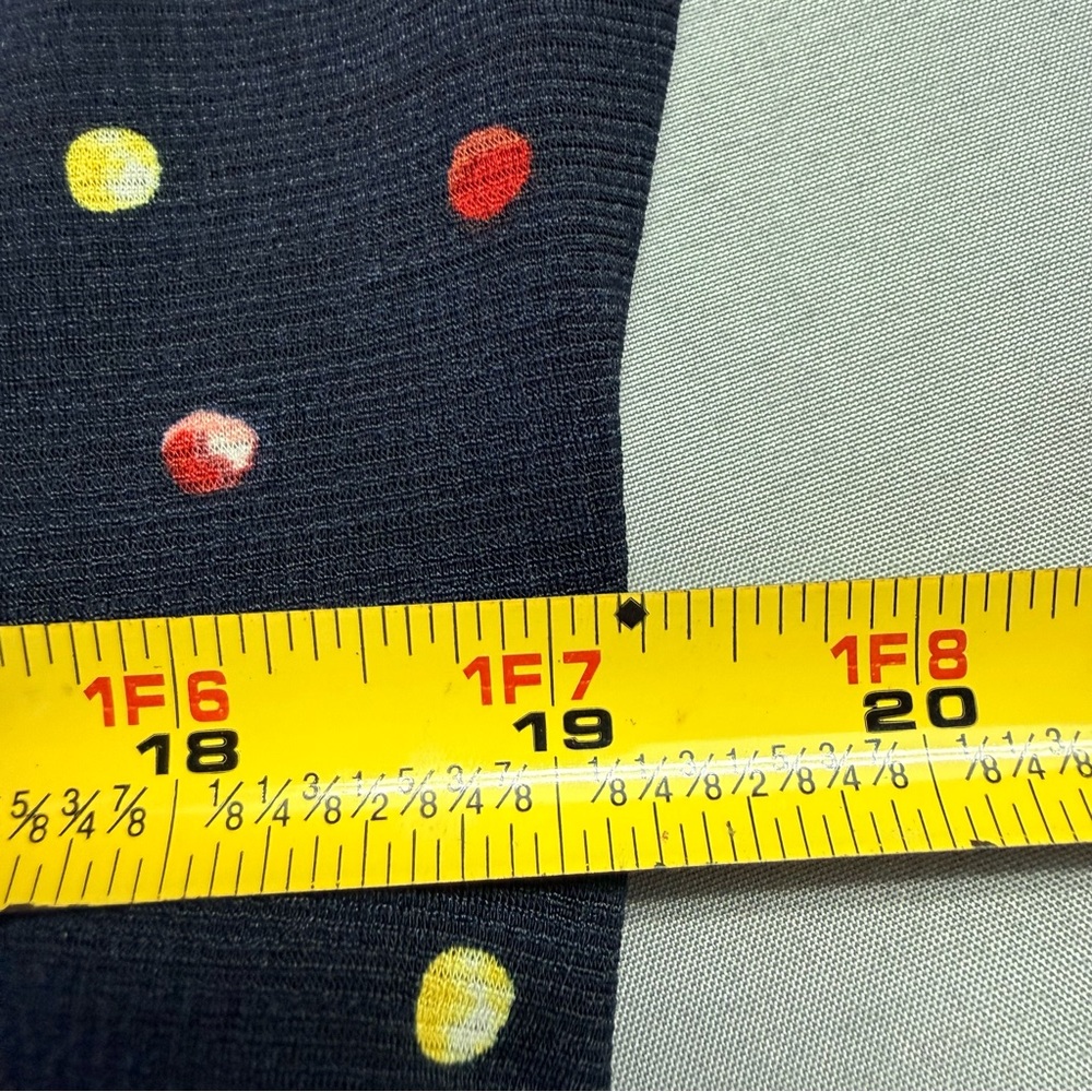 LC Lauren Conrad Black Cherry Print Dress XL Ruched Mini Rockabilly Retro Pinup - Picture 13 of 14